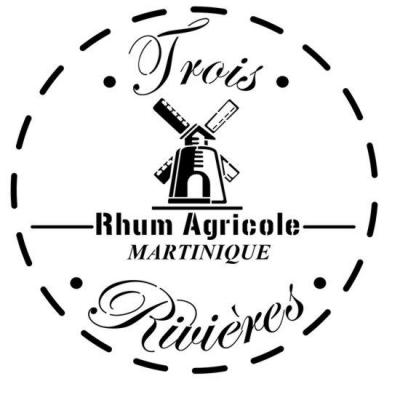 Rhum trois rivieres pochoir tonneau bois rond a peindre style pochoir