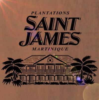 Saint james plantation martinique sur fond bois