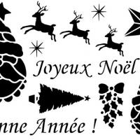 Scrap016 pochoir motifs de noel