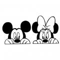 Sticker mickey et minnie