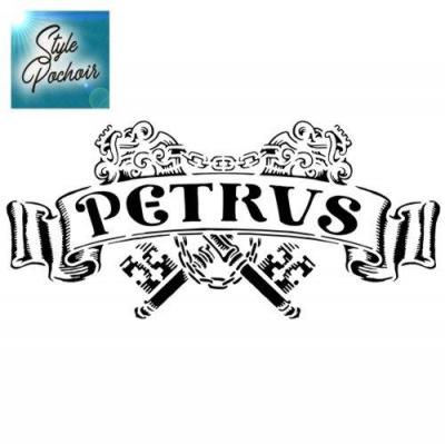 Vin petrus logo pochoir pp12 stylepochoir