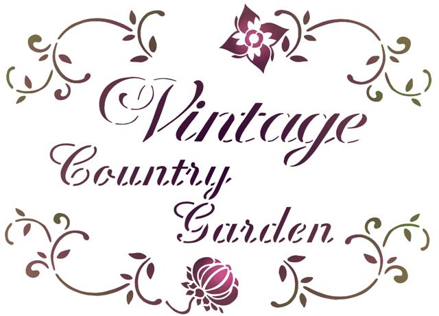Vin23354 vintage country garden pochoir style pochoir mon artisane