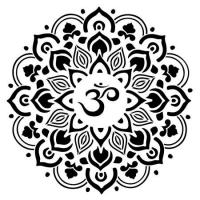 Zen3 rosace mandala om zen stylepochoir 